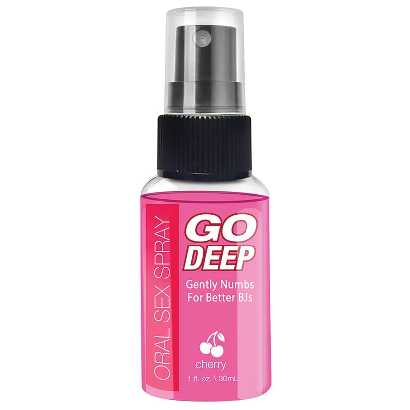 Go Deep Oral Sex Spray Cherry 1oz Kkitty Products